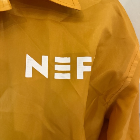 Neff Yellow Windbreaker with Rose Design - Picture 2 of 4